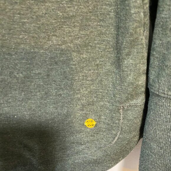 Shambhala Cowl Neck Women's Olive Green Pullover Hoodie Size XS - Picture 3 of 8